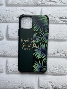 Силіконовий чохол для iPhone 11 Pro (5.8) Зелені листки