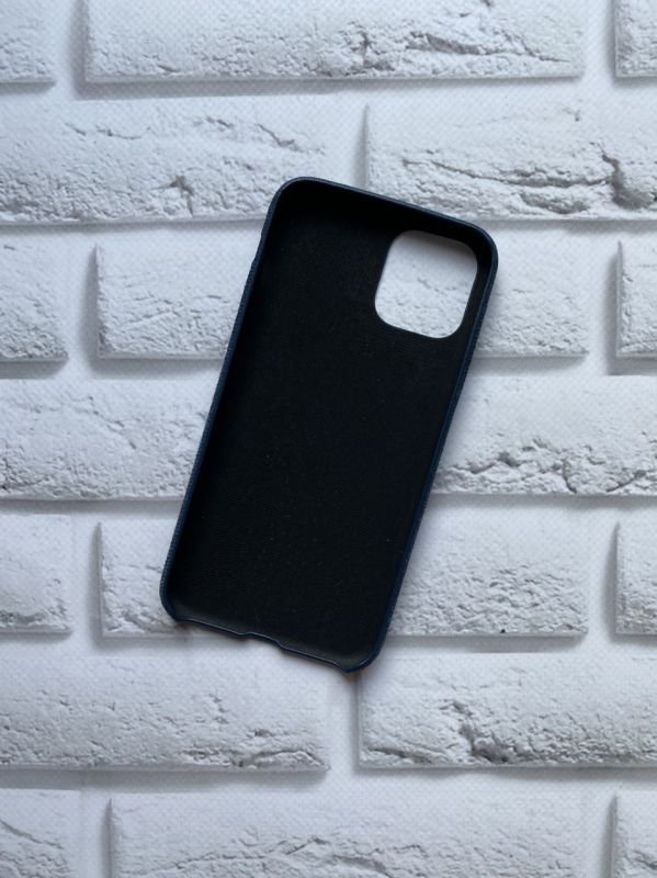 Силіконовий чохол, обтягнутий тканиною, для iPhone 11 Pro (5.8) Синій