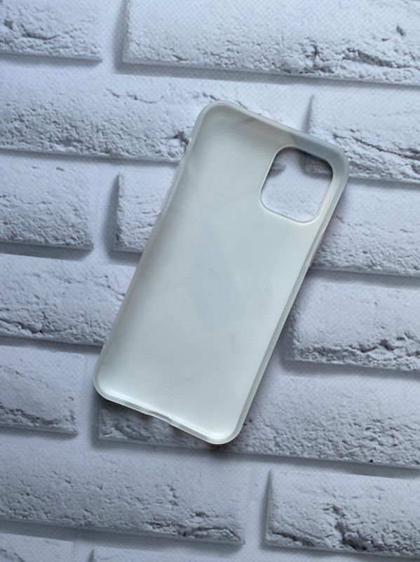 Мармуровий силіконовий чохол для iPhone 11 Pro (5.8) Рожево-білий