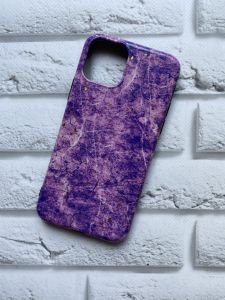 Мармуровий силіконовий чохол для iPhone 11 Pro (5.8) Світло-фіолетовий