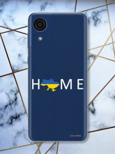 Прозорий чохол на Samsung Galaxy A03 Core / A032 патріотичний дизайн Дім Україна принт 73
