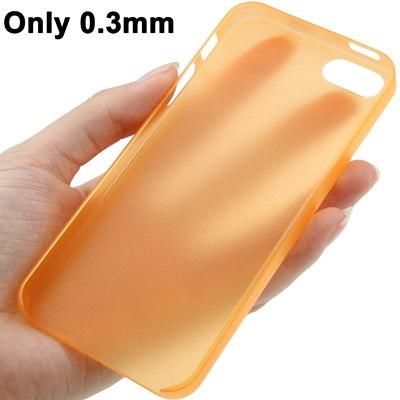 Матовий чохол для iPhone 5 / 5s Закритий верх Оранжевий