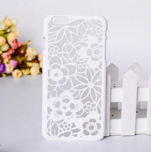 Пластиковий матовий напівпрозорий чохол для iPhone 5 / 5s Віражі Квіти Білий