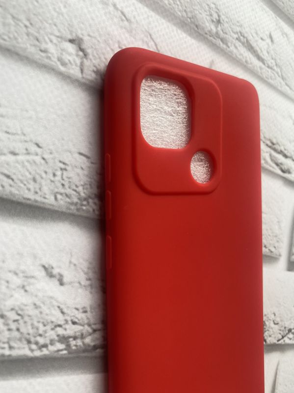 Силіконовий матовий чохол для Xiaomi Redmi 10C Червоний