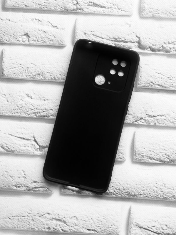 Силіконовий матовий чохол для Xiaomi Redmi 10C Чорний