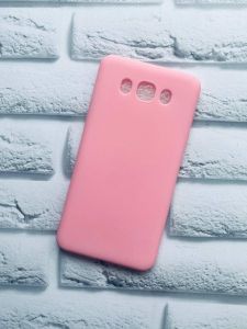 Силіконовий матовий чохол для SAMSUNG Galaxy J7(2016) J710 Рожевий
