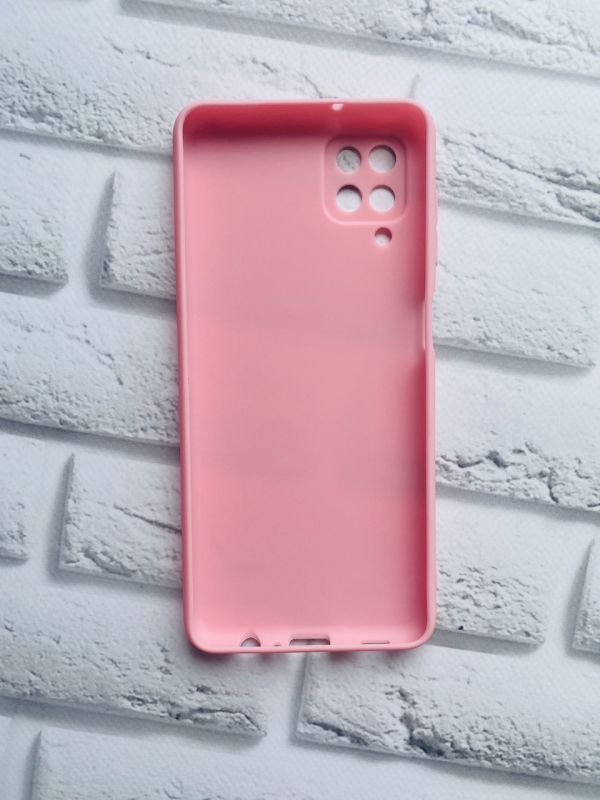 Силіконовий матовий чохол для Samsung Galaxy A12 Рожевий