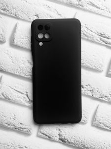 Силіконовий матовий чохол для Samsung Galaxy A12 Чорний