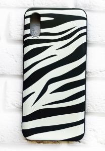 Силіконовий чохол на Xiaomi Redmi 9A рельєфний дизайн Зебра принт 91