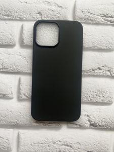 Силіконовий матовий чохол для Apple iPhone 13 Pro Max Чорний