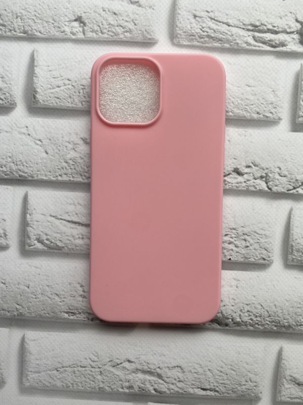 Силіконовий матовий чохол для Apple iPhone 13 Pro Max Рожевий