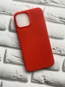 Силіконовий матовий чохол для Apple iPhone 13 Pro Max Червоний