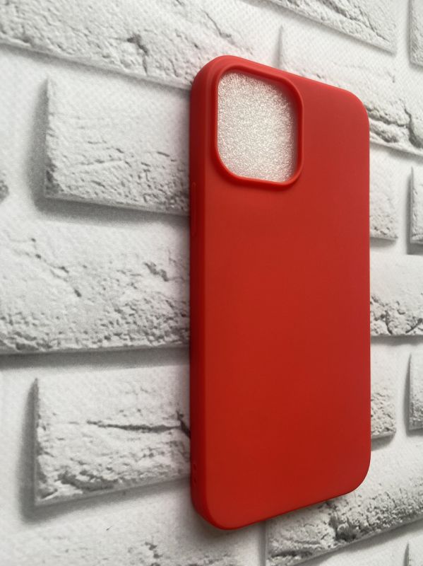 Силіконовий матовий чохол для Apple iPhone 13 Pro Max Червоний