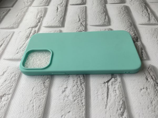 Силіконовий матовий чохол для Apple iPhone 13 Pro Max Бірюзовий