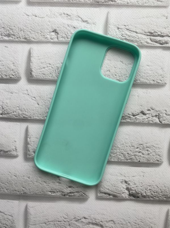 Силіконовий матовий чохол для Apple iPhone 13 Pro Max Бірюзовий