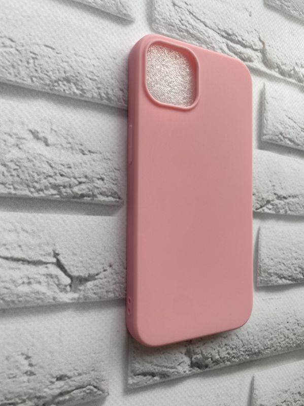 Силиконовий матовий чехол для Apple iPhone 13 Рожевий