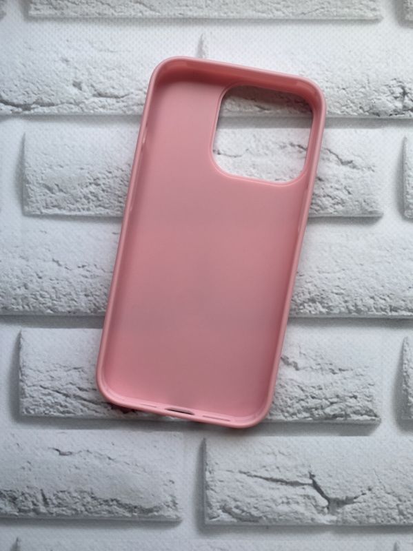Силіконовий матовий чохол для Apple iPhone 13 Pro Рожевий
