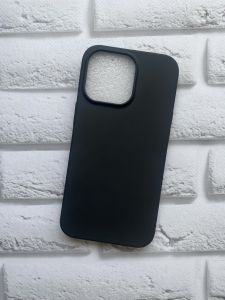 Силіконовий матовий чохол для Apple iPhone 13 Pro Чорний
