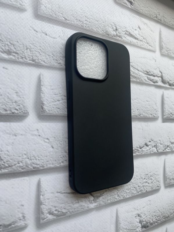 Силіконовий матовий чохол для Apple iPhone 13 Pro Чорний