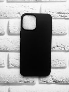Силіконовий матовий чохол для Apple iPhone 12 Pro Max Чорний