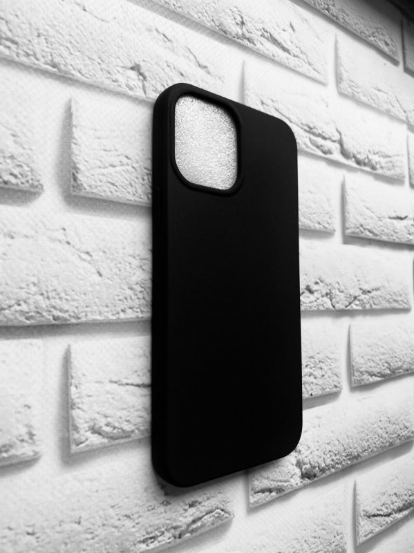 Силіконовий матовий чохол для Apple iPhone 12 Pro Max Чорний