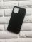 Силіконовий матовий чохол для Apple iPhone 12 / 12 Pro (6.1) Чорний