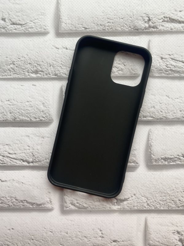 Силіконовий матовий чохол для Apple iPhone 12 / 12 Pro (6.1) Чорний