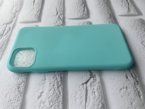 Силіконовий матовий чохол для iPhone 11 Pro Max (6,5) Бірюзовий