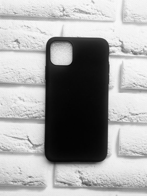 Силіконовий матовий чохол для iPhone 11 Pro Max (6,5) Чорний