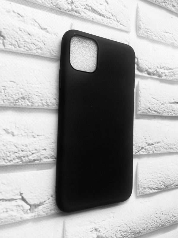 Силіконовий матовий чохол для iPhone 11 Pro Max (6,5) Чорний