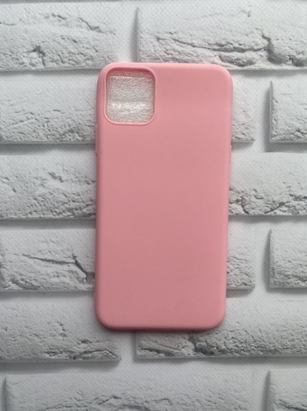 Силіконовий матовий чохол для iPhone 11 Pro Max (6,5) Рожевий