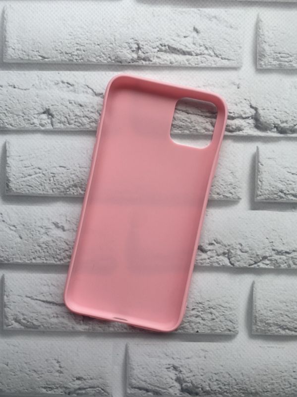 Силіконовий матовий чохол для iPhone 11 Pro Max (6,5) Рожевий
