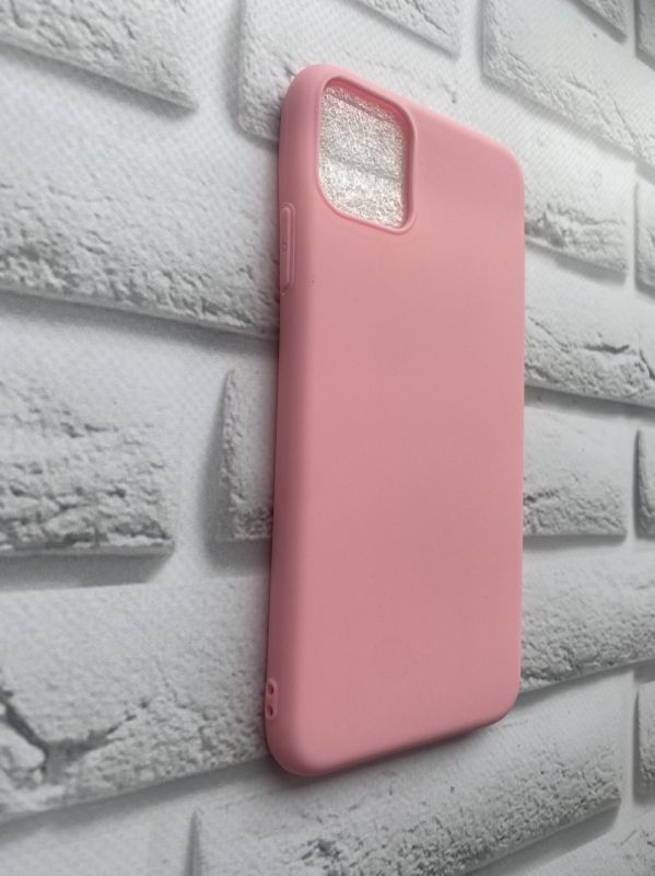 Силіконовий матовий чохол для iPhone 11 Pro Max (6,5) Рожевий