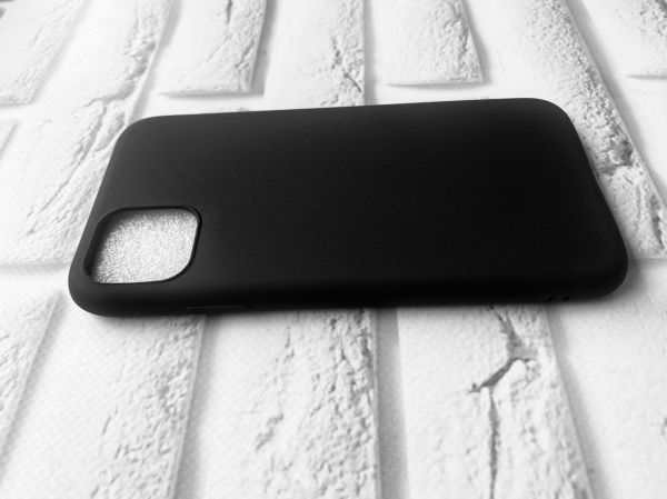 Силіконовий матовий чохол для iPhone 11 (6,1) Чорний