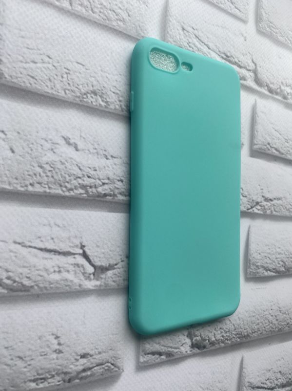 Силіконовий матовий чохол на iPhone 7 Plus/8 Plus Бірюзовий
