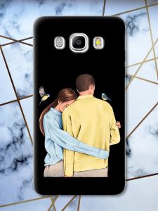 Матовий чорний чохол на Samsung Galaxy J5(2016) J510 патріотичний дизайн Українська пара принт 14