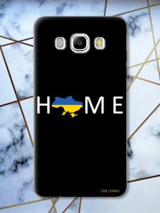 Матовий чорний чохол на Samsung Galaxy J5(2016) J510 патріотичний дизайн Дім Україна принт 73