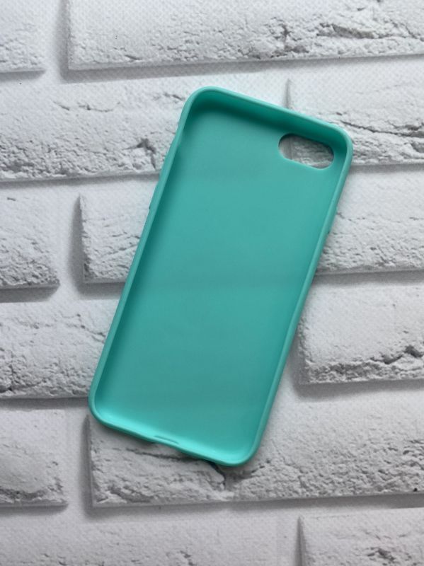 Силіконовий матовий чохол для iPhone 7 / 8 Бірюзовий
