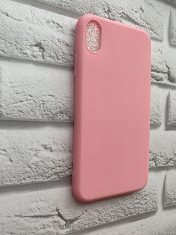 Силіконовий матовий чохол для Apple iPhone XR Рожевий