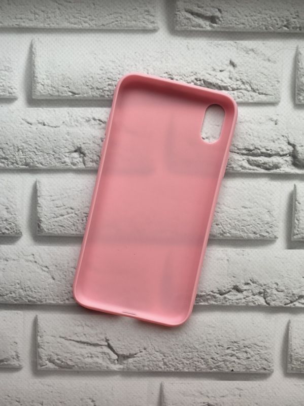 Силіконовий матовий чохол для Apple iPhone XR Рожевий