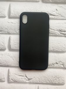Силіконовий матовий чохол для Apple iPhone XR Чорний