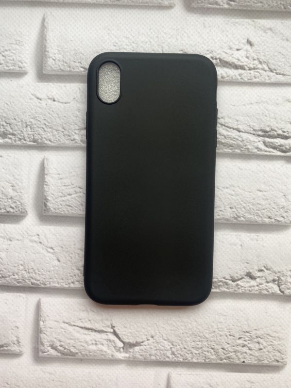 Силіконовий матовий чохол для Apple iPhone XR Чорний