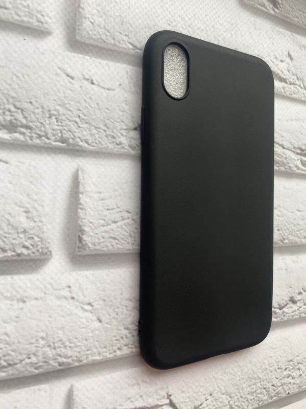 Силіконовий матовий чохол для Apple iPhone XR Чорний