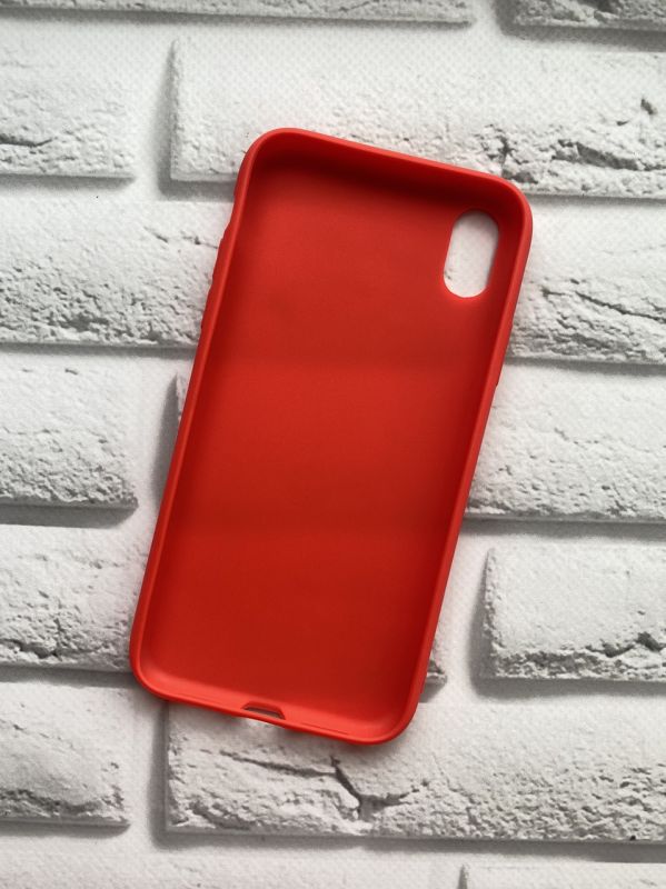 Силіконовий матовий чохол для Apple iPhone XR Червоний