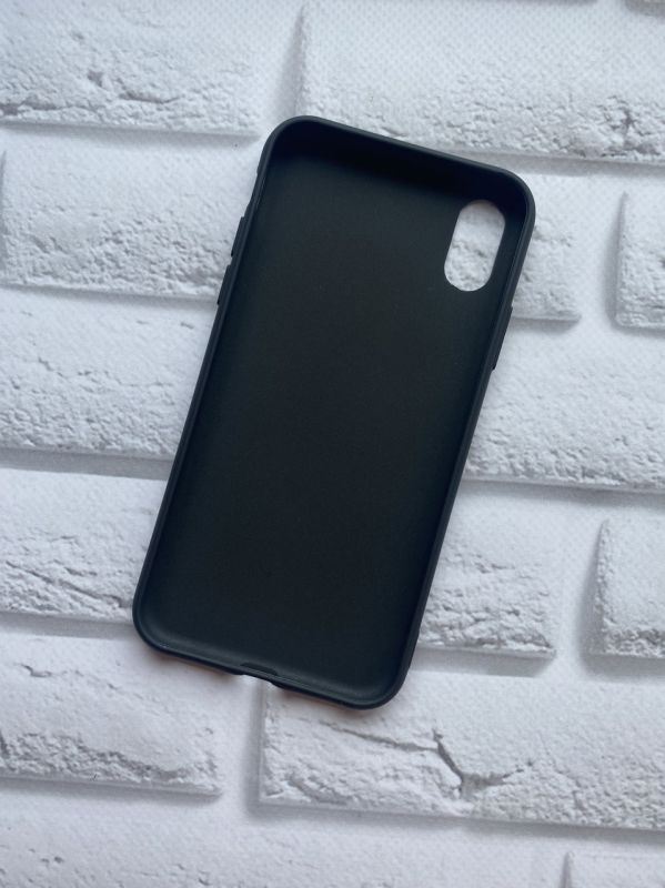 Силіконовий матовий чохол для iPhone X / Xs Чорний