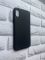 Силіконовий матовий чохол для iPhone X / Xs Чорний