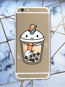 Прозорий чохол на iPhone 6/6s :: Коктейль Єдиноріг (принт 96)