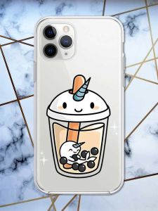 Прозорий чохол на Apple iPhone 11 Pro Max (6,5) дизайн Коктейль Єдиноріг принт 96