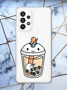 Прозорий чохол на Samsung Galaxy A53  дизайн Коктейль Єдиноріг принт 96