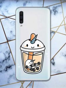 Прозорий чохол на Samsung Galaxy A50 (2019) A505 дизайн Коктейль Єдиноріг принт 96
